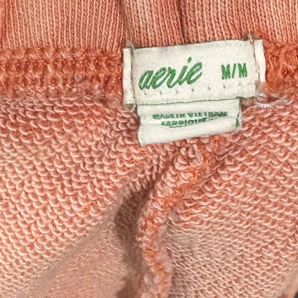 Aerie High Waist Orange Shorts with Relaxed Fit - Picture 3 of 3